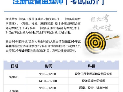 设备监理工程师考试网设备监理工程师考试合格标准