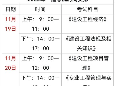 国家一级建造师报考时间,国家一级建造师报考时间安排