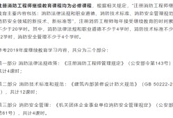 注册消防工程师继续教育规定的简单介绍