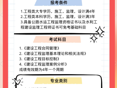 监理工程师一级考试报名条件,监理工程师一级考试报名条件要求