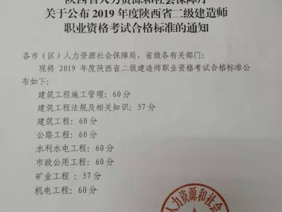 二级建造师考试合格分数线,二级建造师考试合格分数