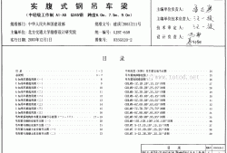 08sg5201钢吊车梁图集吊车梁图集