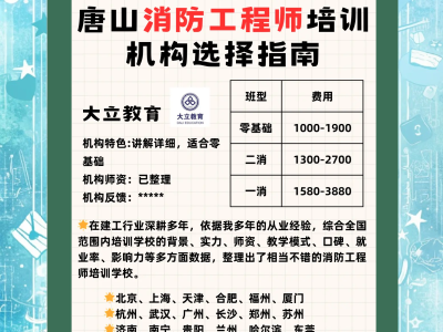 消防工程师培训机构那些靠谱消防工程师培训机构有哪些可靠吗