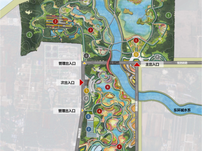 公园平面图手绘公园平面图