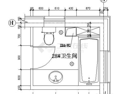 一卫改二卫生间设计公共卫生间平面图