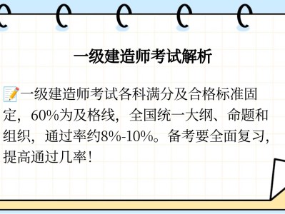 一级建造师通过率一级建造师成绩查询