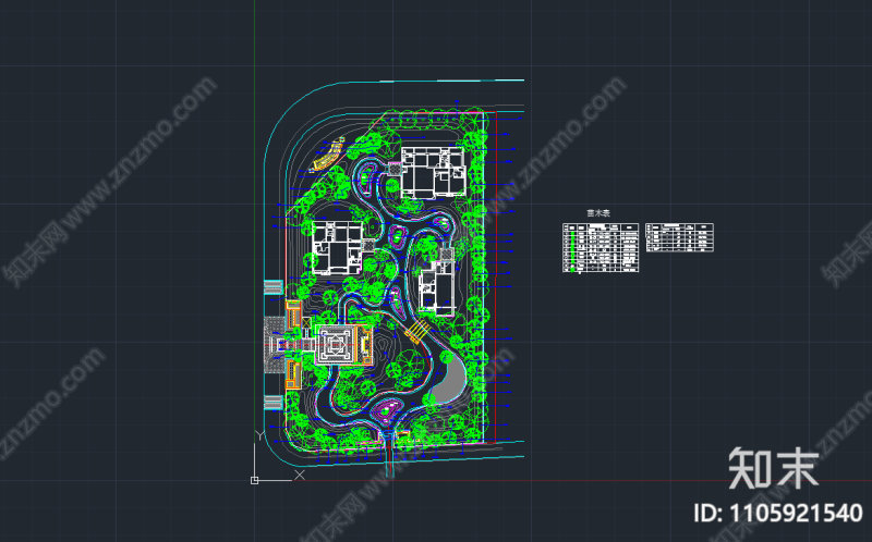 园林设计图,禅意院子园林设计图  第1张