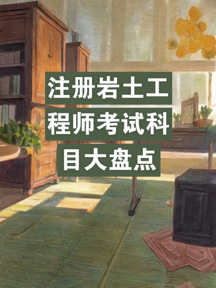 岩土工程师所考科目岩土工程师考试科目介绍  第1张
