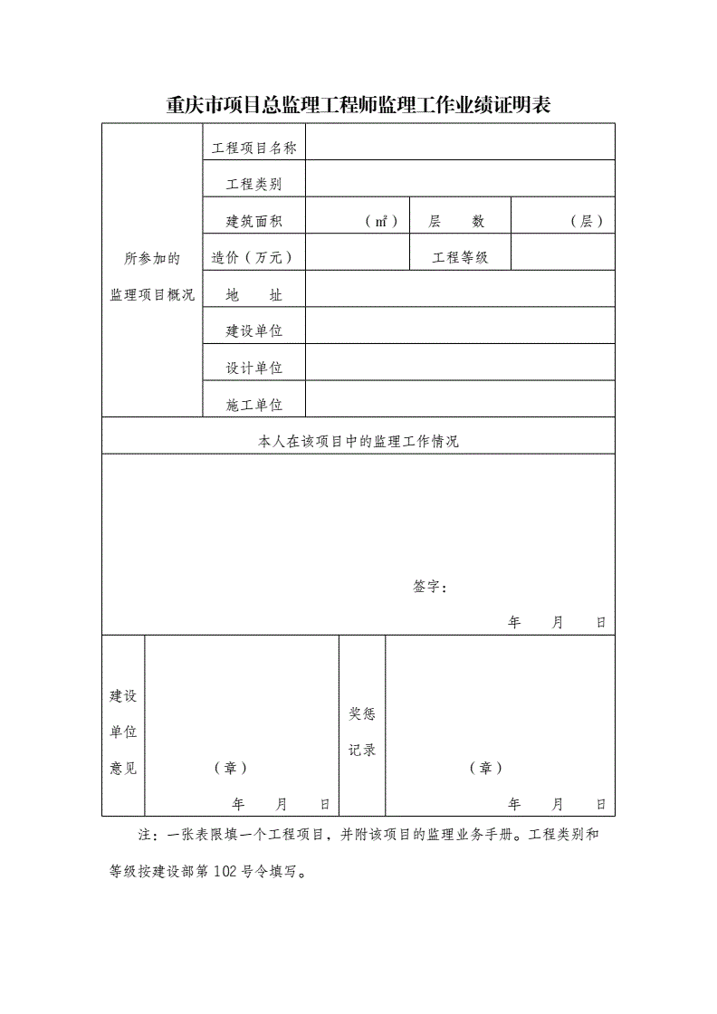 重庆总监理工程师总监理工程师任职条件  第1张
